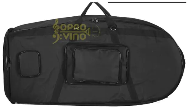 Protection Bags Capa Bag Trombone Longo Extra Luxo com Bolsos Cor Marrom LP Bags Brinde Flanela