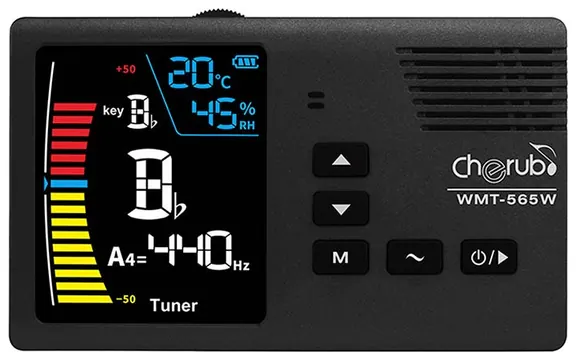 Cherub WMT565W rechargeable desktop 4-in-1 wind instrument tuner