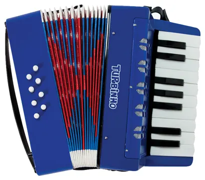 Turbo Acordeon Infantil Turbinho 104 Blue 8 Baixos