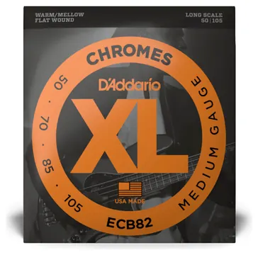 D'Addario Chrome Bass Strings, 50-105 Medium Long Scale