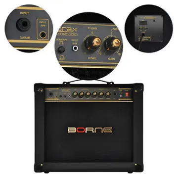 Borne Amplificador Guitarra Borne Vorax 840 Studio Preto