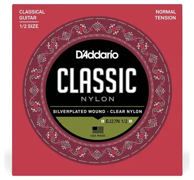 D'Addario EJ27N 1/2 Normal Tension Corde x Chitarra Classica in Nylon x Studenti