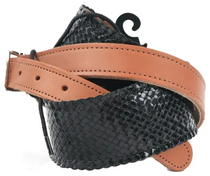 Levy's Strap Tire Diamonds Leather Bass Strap