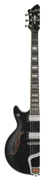 Hagstrom Alvar -09 Hollowbody-Gitarre, black
