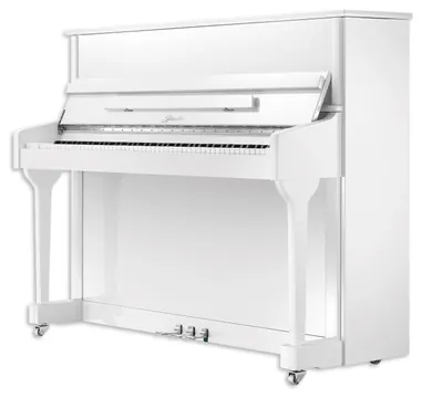 Piano Vertical Ritmuller AEU118S WH Classic 118cm Branco Polido 3 Pedais