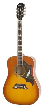 Epiphone Dove Studio Akustikgitarre mit Tonabnehmer/ EQ-System, Fichte sunburst