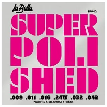 La Bella Super Polished String Set Electric, L-SP942