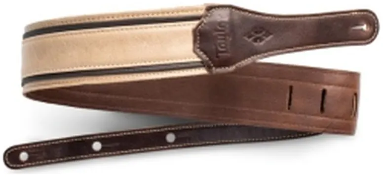 Taylor Reflections strap, light spruce/ebony, 2.5”