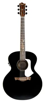 Tagima Jumbo Tagima Okoume FS-600 T/cedro Solido B/s Flamed BK - Black