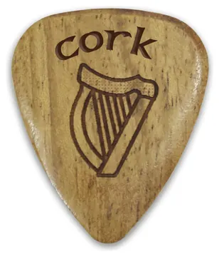 Irish Cork Harp Wooden Guitar Plectrum