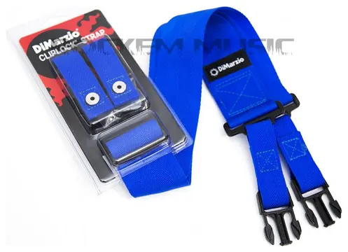 DiMarzio Cliplock Nylon Quick Release Guitar Strap Blue DD2200BL