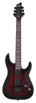 Schecter Omen 6 Elite Fr Zwarte Kers Burst