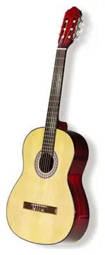 4/4 size Jose Ferrer Estudiante Classical Guitar in Natural with Bag (5209A)