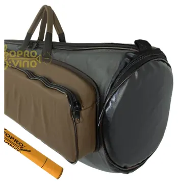 Protection Bags Capa Trombone De Vara Rotor PVC Emborrachado Preto Marrom c/ Pelúcia Alta Qualidade Protection Bags