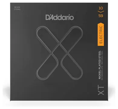 D'Addario XTE1059 - XT Electric Nickel Plated Steel 7-string Set | 010-059