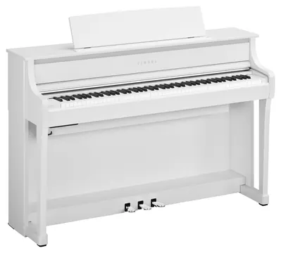 Yamaha CLP-875 Digitalpiano – weiß matt, GrandTouch-Tastatur mit Escapement (CFX & Bösendorfer Sampling, VRM)
