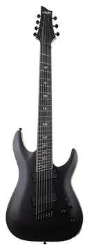 Schecter C-7 Multiscale SLS Elite Evil Twin Satijnzwart