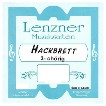 Lenzner Musiksaiten Lenzner Hackbrettsaiten 3-chörig Satz 96-saitig Goldin