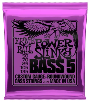 Ernie Ball Saitensatz, E-Bass, Slinky 5-String, Power 50-135, EB2834