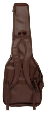 Mundomax Capa para Guitarra Premium Couro Sintético Marrom Mundomax
