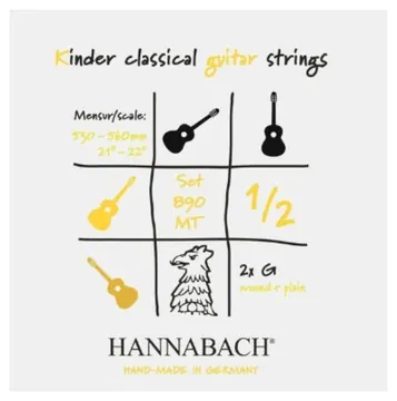 Hannabach Kindergitarren-Saitensatz 1/2, 53-56 cm