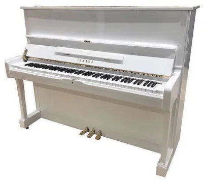 Yamaha U1G Wit Hoogglans Piano