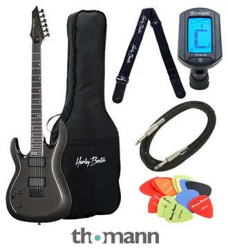 Harley Benton R-446LH Graphite Metal Bundle