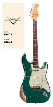 Fender Custom Shop Stratocaster L-Series Ltd Heavy Relic Aged Sherwood Green Metallic