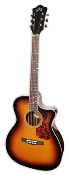 Guitarra Eletroacústica Guild OM 260CE de Luxe Orchestra Cutaway Antique Burst