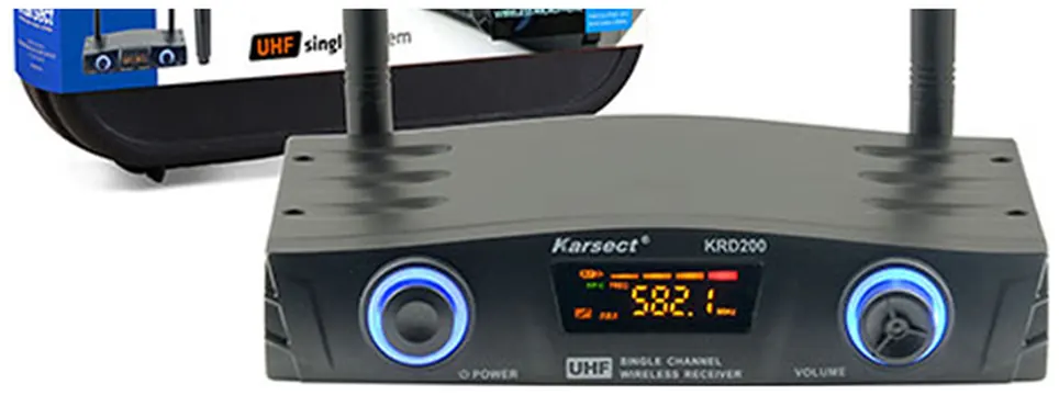 Karsect Microfone Sem Fio Mão Karsect KRD200SM 1 Bastão