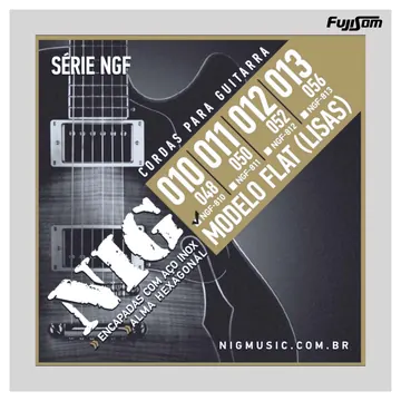 NIG Encordoamento Nig Para Guitarra 010 NGF-810 Flat | Fujisom