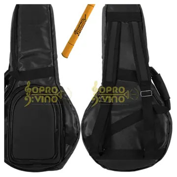 Protection Bags Capa Bandolim Banjo PVC Emborrachado Preto c/ Pelúcia Alta Qualidade Protection Bags