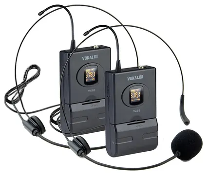 Vokal Microfone Sem Fio Vokal VS148DH Headset Duplo