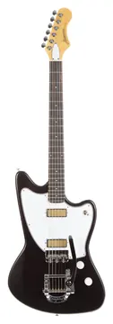 Harmony Standard Series Silhouette w/ Bigsby Electric Guitar w/Case, RW FB, Space Black