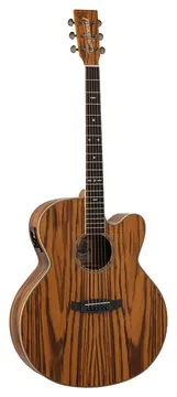 Tanglewood Reunion TRU7CEAZ - Super Jumbo - Zebrano