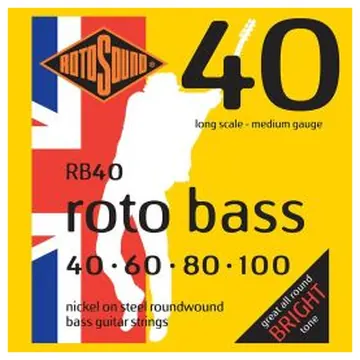Rotosound Roto Bass Electric Set Bass Strings, RB40