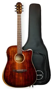 Benson EXD900CE Exodus Series Folk Koa Burst Pré Fishman Aço C/ Bag