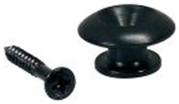 Boston Strap Buttons - Endpins - Sphere Shape - Black - 2 Pack