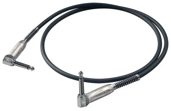 Proel BULK130LU05 Cavo mono Jack - Jack angolato 6.3mm 0,50 mt