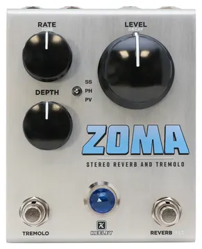 Keeley ZOMA Stereo Reverb and Tremolo Pedale Per Chitarra Elettrica
