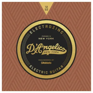 D'Angelico Electrozinc Strings Jazz 12-52 Light (wound third string)