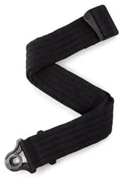 D'Addario JD50BAL01 Auto Lock Guitar Strap, Black Padded Stripes