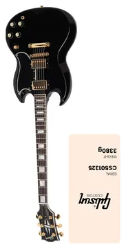 Gibson Sg Custom Ebony Cs Mc