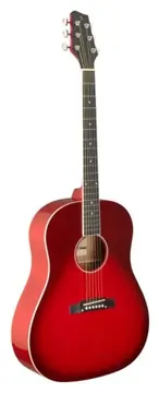 Stagg SA35 DS-TR DreadnoughtSlope SH Transparent Red