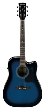 Ibanez PF15ECE-TBS Transparante blauwe Sunburst Performance