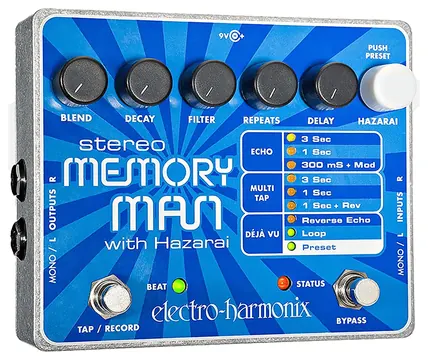 Electro Harmonix Stereo Memory Man With Hazarai