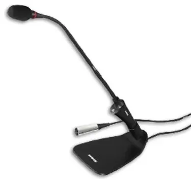 Microfone Shure CVG12 Microflex 30cm com Base Mesa CVD B