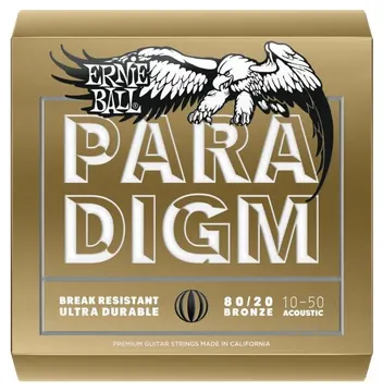 Ernie Ball 2090 Paradigm 80/20 Bronze Extra Light Muta di corde per chitarra acustica 010-050