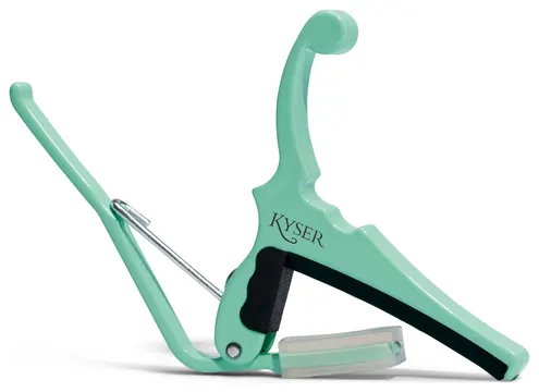 Kyser KGEFSGA Quick Change Fender Electric Kapodaster für E-Gitarre, surf green (529.278)