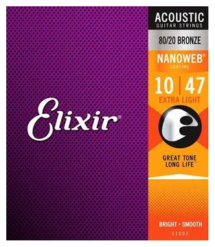 Encordoamento Elixir P/guit. Acust. Ex.light 10/47
